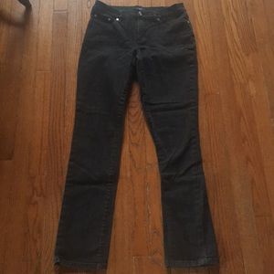 Chaps Straight Leg Black Jeans